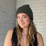Beechfield Cuffed Beanie - Olive Green