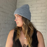 Beechfield Cuffed Beanie - Ash Grey