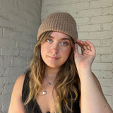 Merino Wool Beanie - Beige