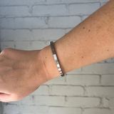 Flat Cuff Bracelet - Steel