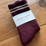 Boyfriend Socks - Maroon