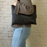 Leather Briefcase - Black