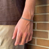 Thin Chain Bracelet - Steel