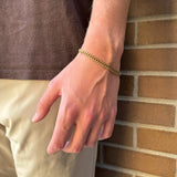 Thin Chain Bracelet - Brass