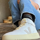 Women's V-95 Leather - White / Natural