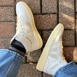 Women's V-95 Leather - White / Natural