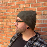 Beechfield Cuffed Beanie - Olive Green