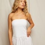 Kai Strapless Dress - White