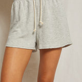 Layla French Terry Shorts - Heather Grey