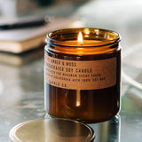 Large Soy Candle - Amber & Moss
