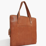 Leather Briefcase - Tobacco