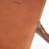 Leather Briefcase - Tobacco