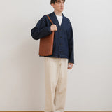 Woven Tote Bag - Saddle