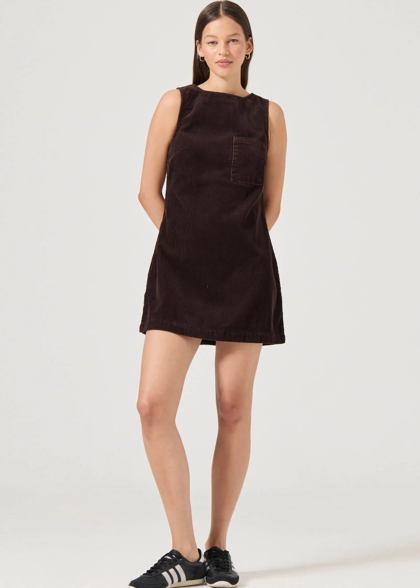 shift dress brown Womens Roman Dark Brown Petite Premium Stretch Shift Dress US 12