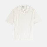 Relaxed Knit SS Polo - Natural