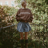 Vintage Crewneck - Brown Stripe