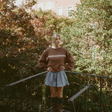 Vintage Crewneck - Brown Stripe
