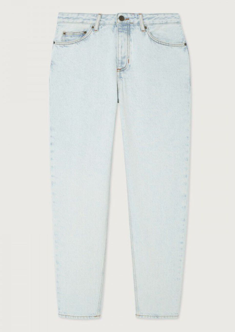 A flat lay image of the Joybird Carrot Jeans in Winter Bleached