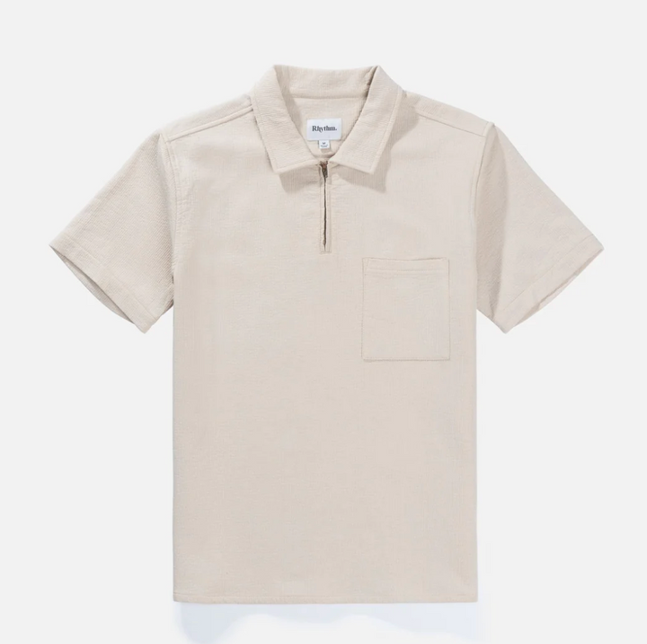 Textured Quarter Zip Shirt