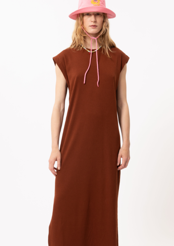 Antonella Woven Dress - Marron