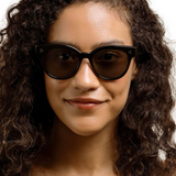 Nikol Sunglasses - Black / Green