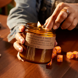 Large Soy Candle - Teakwood & Tobacco