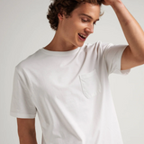 Pima Pocket Tee - White