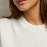 Janet Crewneck Sweater - White