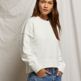 Janet Crewneck Sweater - White