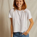 Harley Boxy Crew Tee - White