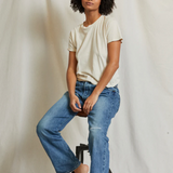 Harley Boxy Crew Tee - Sugar