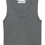 Blondi Rib Tank - Dark Heather Grey