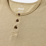 Mesa Henley Tee - Covert Green
