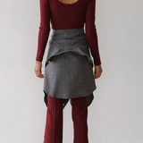 Rib Kick Flare - Oxblood