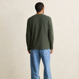 Classic Waffle Knit L/S - Forest Green