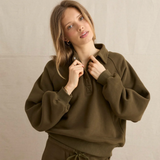 Everyday Fleece Pullover - Dark Olive