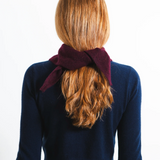 Triangle Scarf - Burgundy