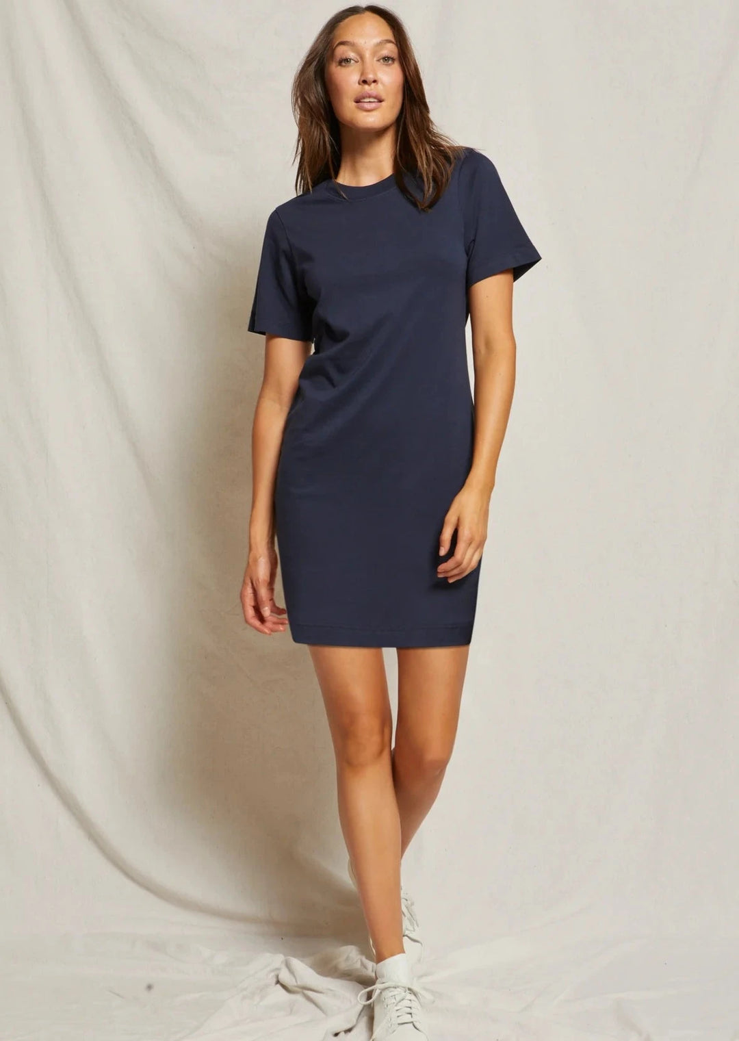 Tiegan Cotton Dress - Navy