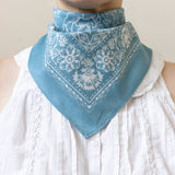 Rosey Bandana - Faded Blue