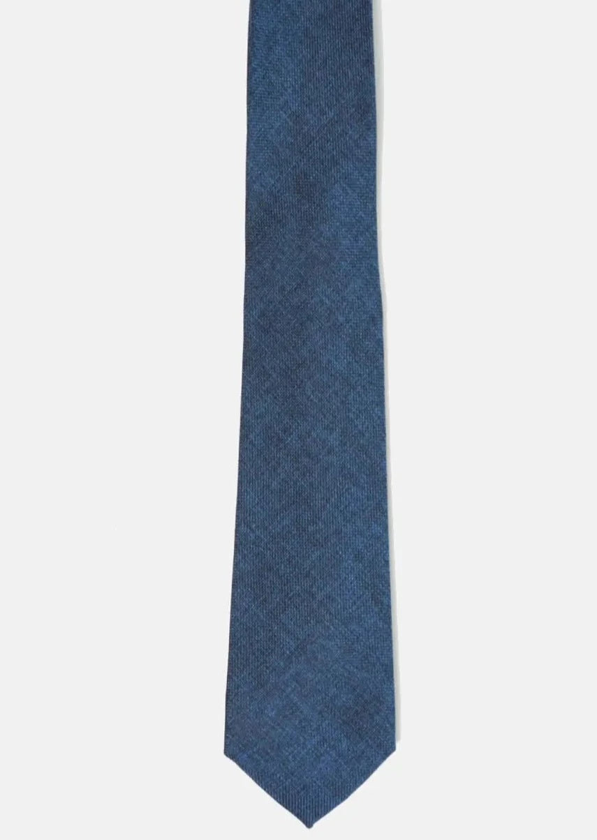 Linen Tie - Navy