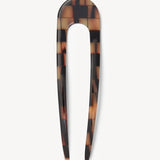 French Hair Pin - Blonde Checker
