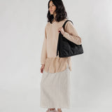 Nylon Shoulder Bag - Black