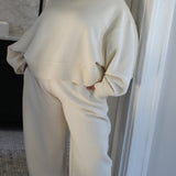 Margo Cropped Crewneck - Cream