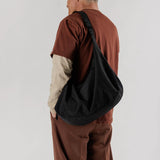 Large Nylon Crescent Bag - Black