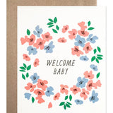 Welcome Baby Wreath Card
