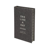 One Line A Day Journal - Charcoal Canvas