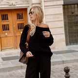Chris Cotton Stitch Top - Black