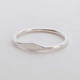 Tiny Signet Ring - Silver