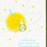 Orbiting Birthday Card
