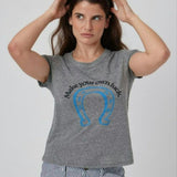 Make Your Own Luck Tee - Heather Grey